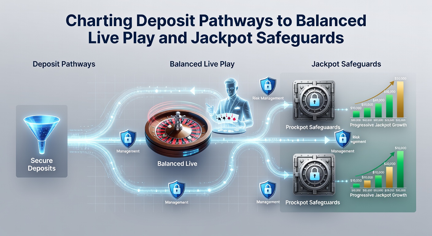 Übersichtliche Darstellung von Einzahlungswegen in Online-Casinos mit Fokus auf Live-Spiele und Jackpot-Schutz