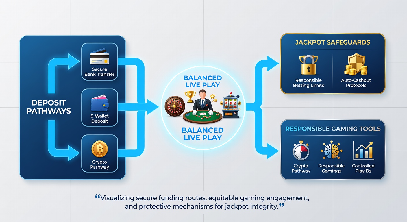 Mobile Einzahlungsprozesse mit integrierten Sicherheitskontrollen für Live-Spiele und Jackpots