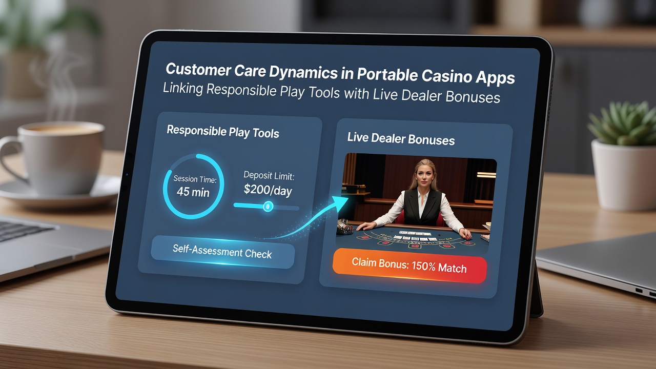 Live-Dealer-Tisch mit Bonus- und Jackpot-Integration sowie Sicherheitsindikatoren in einer mobilen App