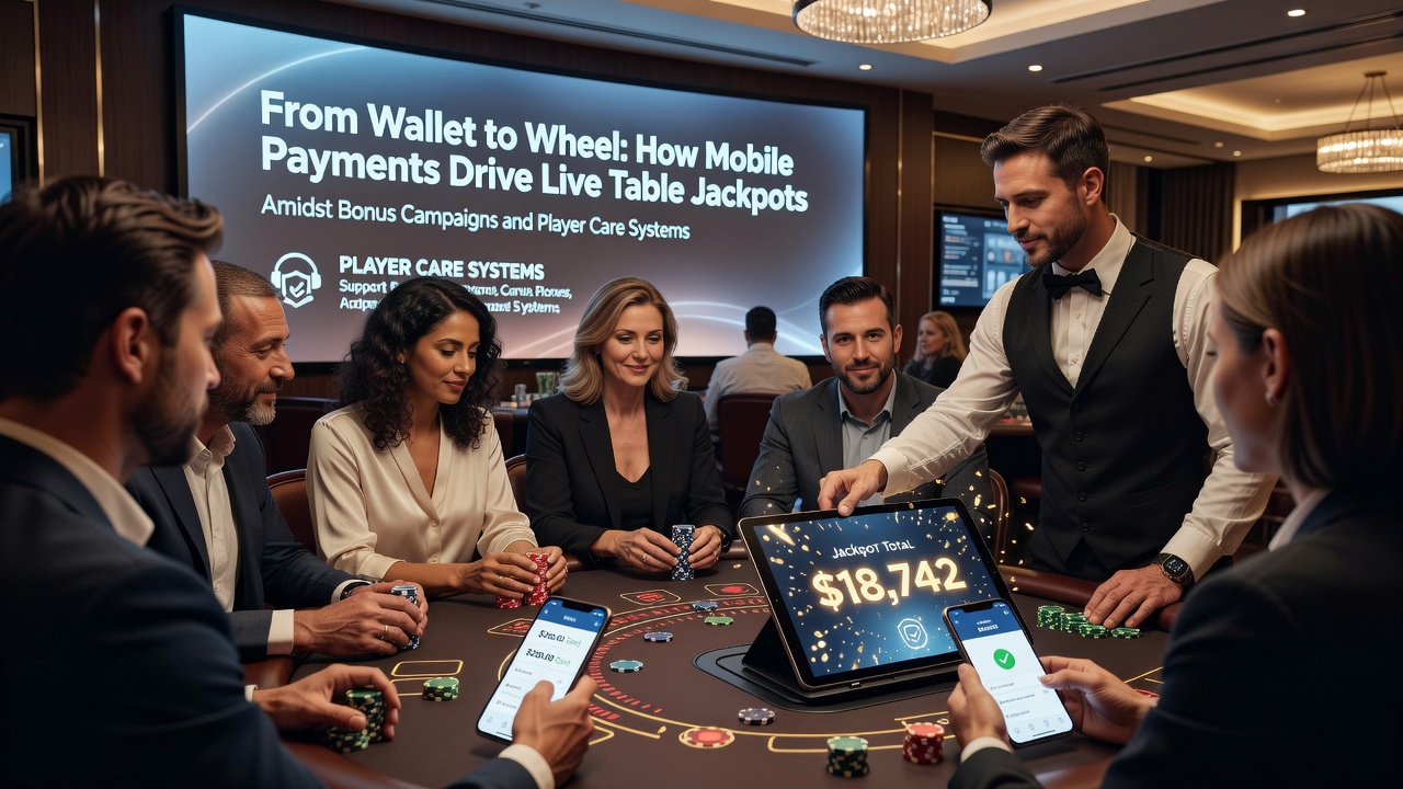 Mobile Zahlungen ermöglichen nahtlose Transaktionen an Live-Tischen und fördern den Zugang zu progressiven Jackpots