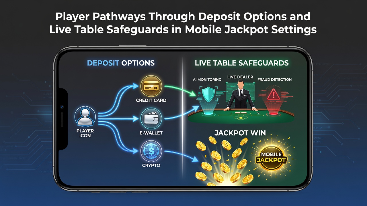 Visualisierung von Spielerpfaden durch Einzahlungsoptionen zu Live-Tischen und mobilen Jackpots